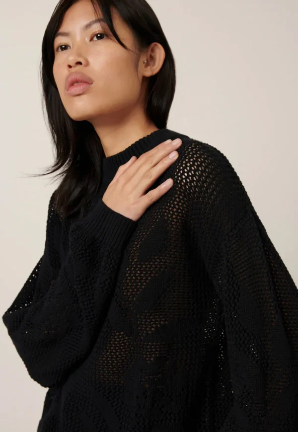 Online Amalie Crew - Black Women Sweaters & Hoodies