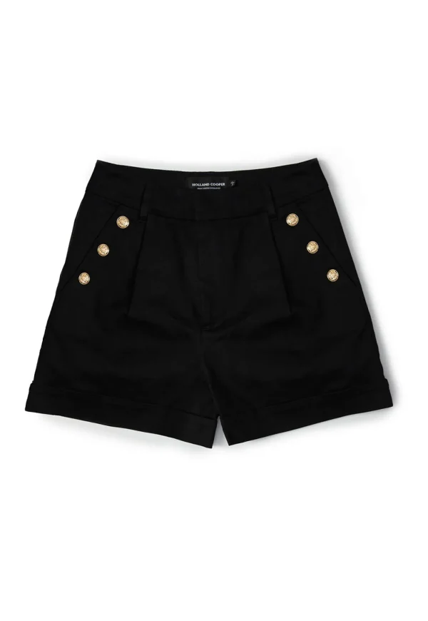 Outlet Amoria Tailored Short - Black Women Shorts