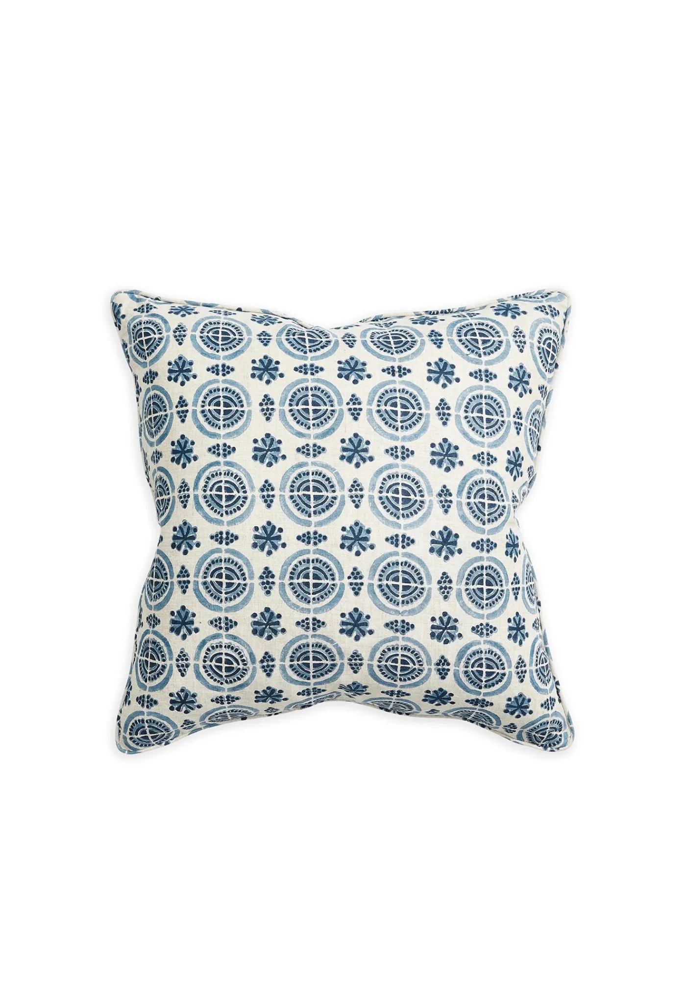 amreli_azure_linen_cushio_0.webp Sale Amreli Azure Linen Cushion 55x55cm Cushions & Throws