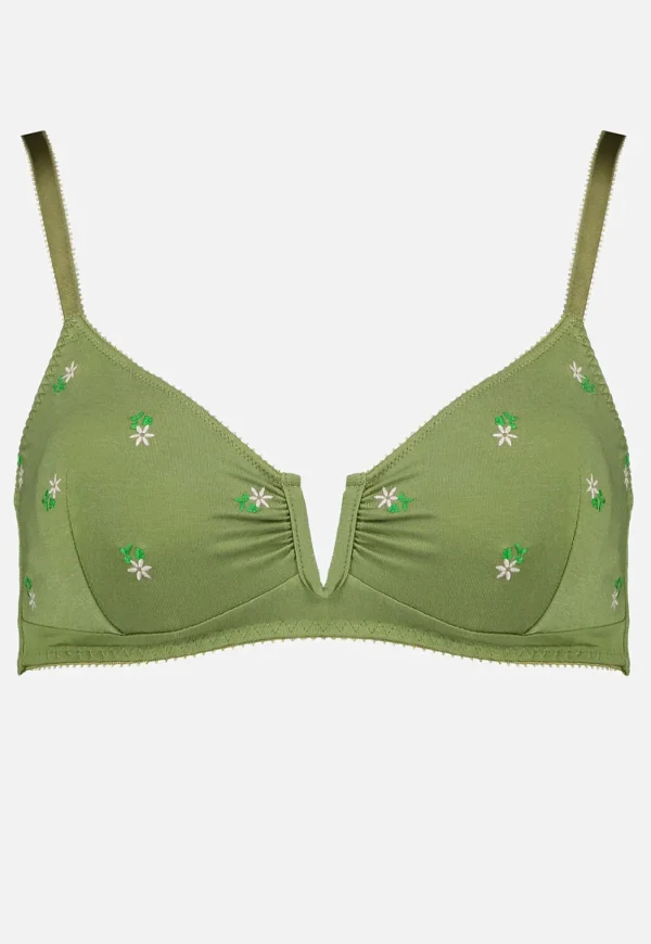New Angela Bra - Olive Blossom Women Lingerie