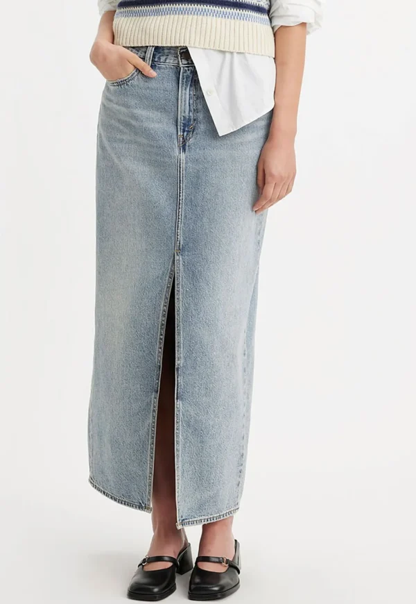 New Ankle Column Skirt - Please Hold Women Skirts | Denim