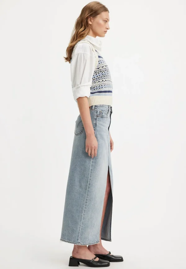 New Ankle Column Skirt - Please Hold Women Skirts | Denim