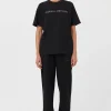 Online Asher Tee - Black w Stone Women Tops & Tees
