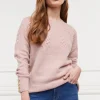 Fashion Astoria Half Cable Knit - Blush Pink Women Knitwear