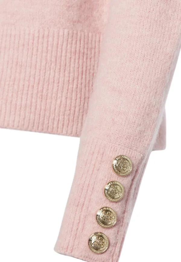 Fashion Astoria Half Cable Knit - Blush Pink Women Knitwear