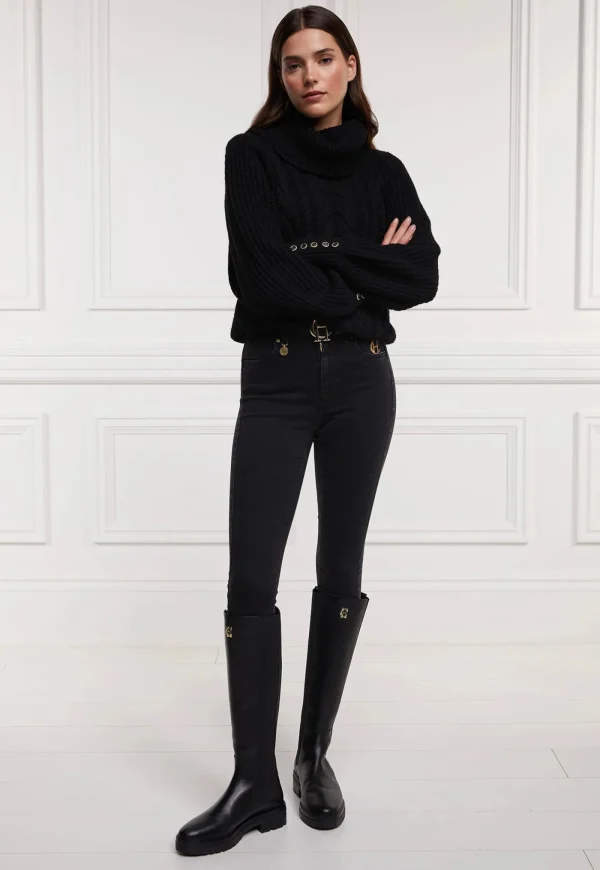 Discount Astoria Knee Boot - Black Women Footwear | Boots