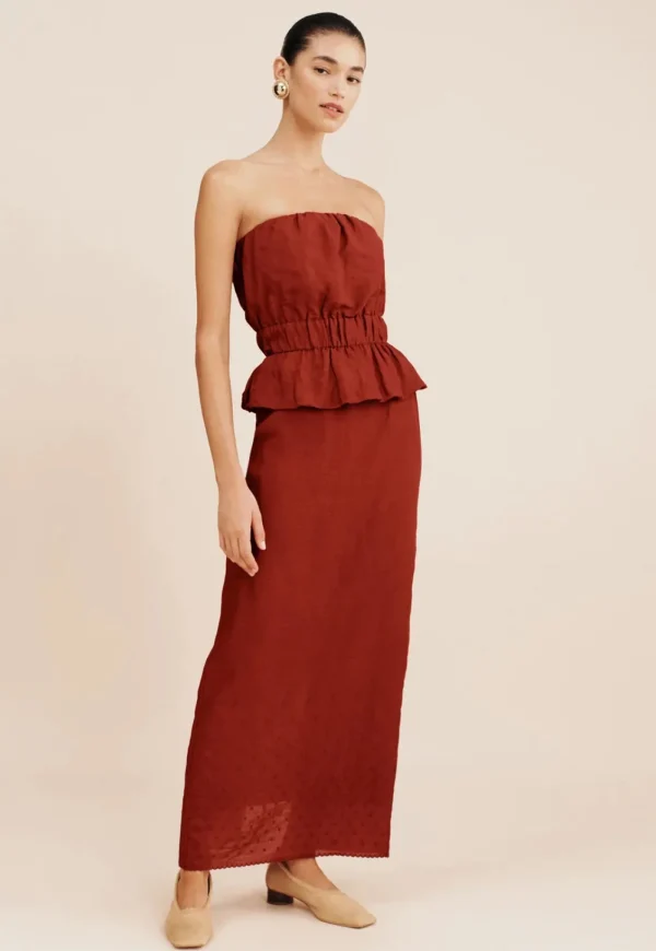 Fashion Aurelia Skirt - Merlot Women Skirts