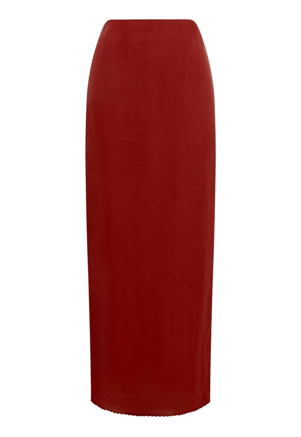 Fashion Aurelia Skirt - Merlot Women Skirts