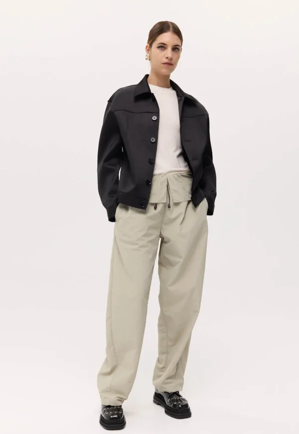 Hot Austin Jacket - Black Satin Women Blazers & Jackets