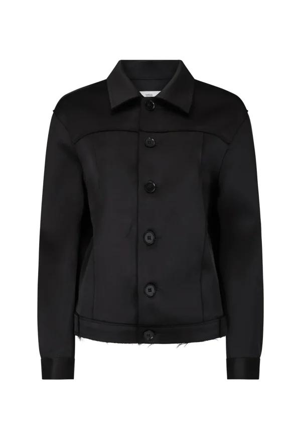 Hot Austin Jacket - Black Satin Women Blazers & Jackets