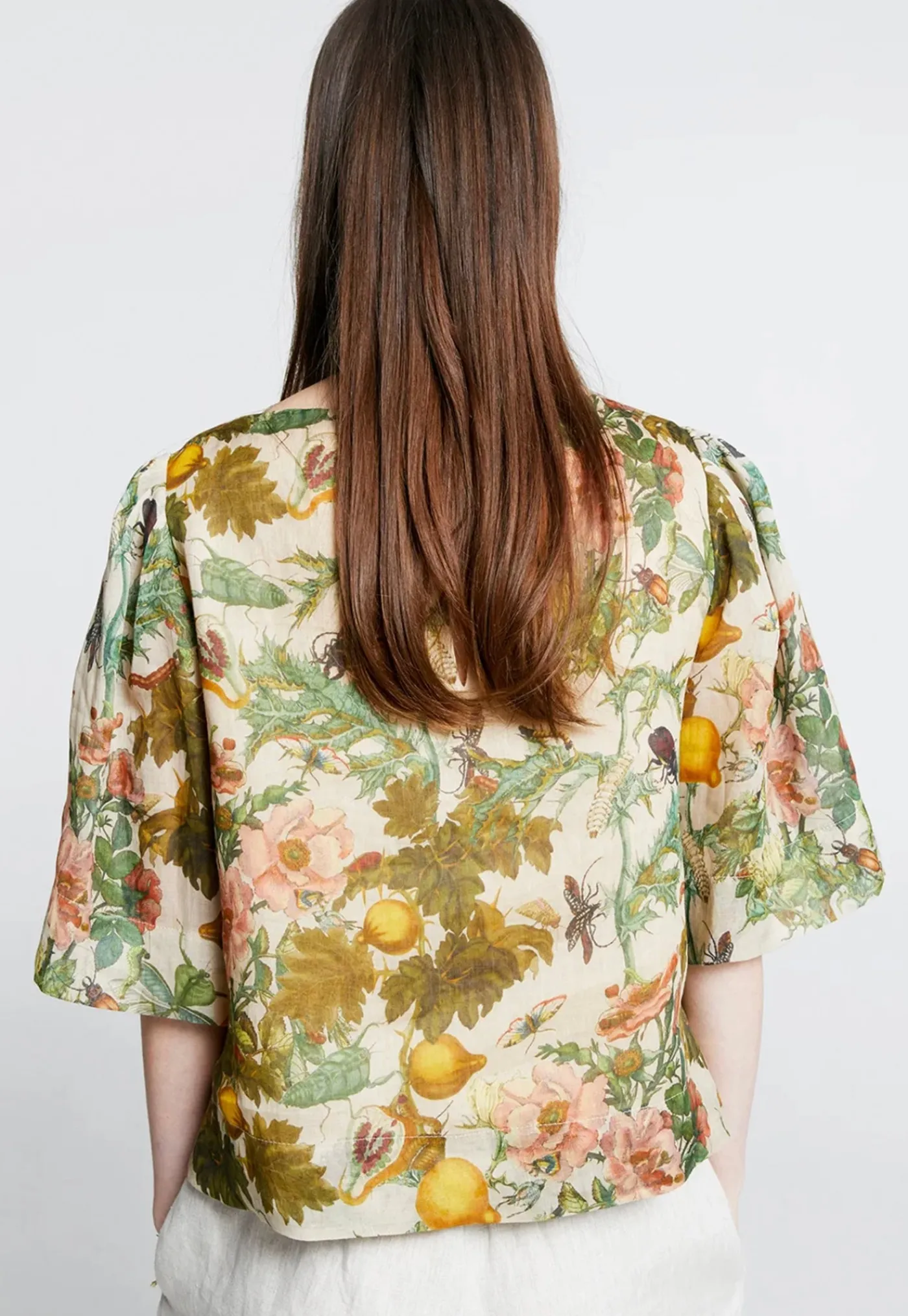 azalea_top__insects__frui_2.webp Fashion Azalea Top - Insects & Fruit Macadamia Multi Women Tops & Tees