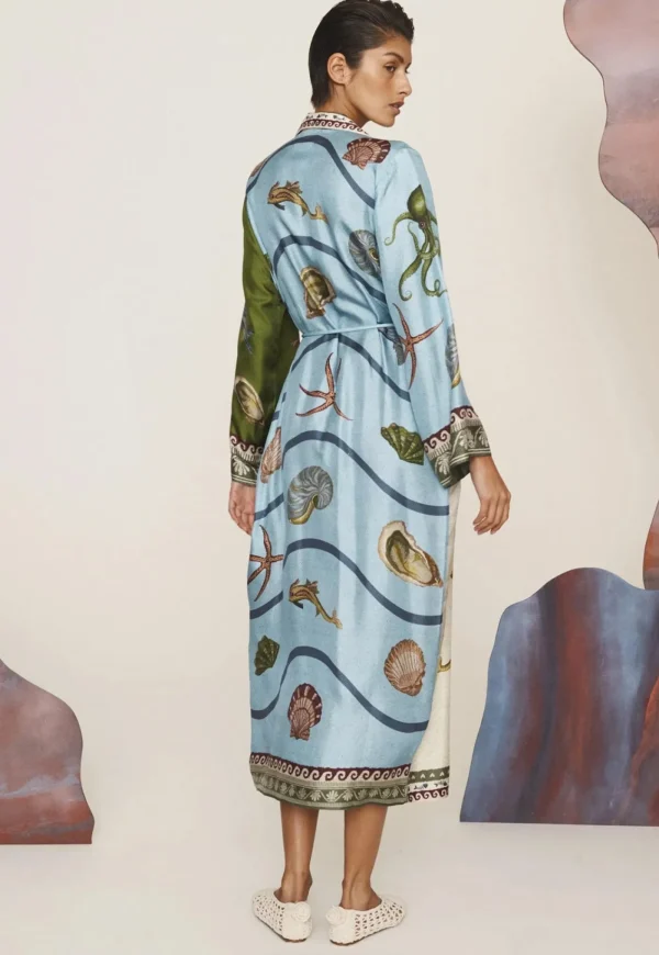 Fashion Bath House Silk Shirtdress - Multi Women Dresses