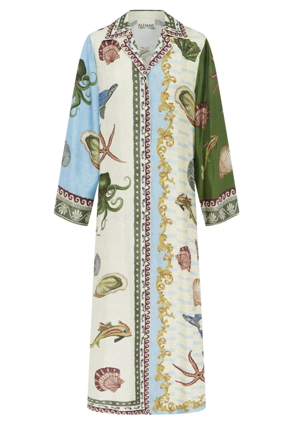 Fashion Bath House Silk Shirtdress - Multi Women Dresses