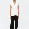 Clearance Bonita Vest - Ivory Women Tops & Tees