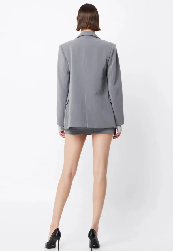 New Boston Double Breasted Blazer - Grey Women Blazers & Jackets