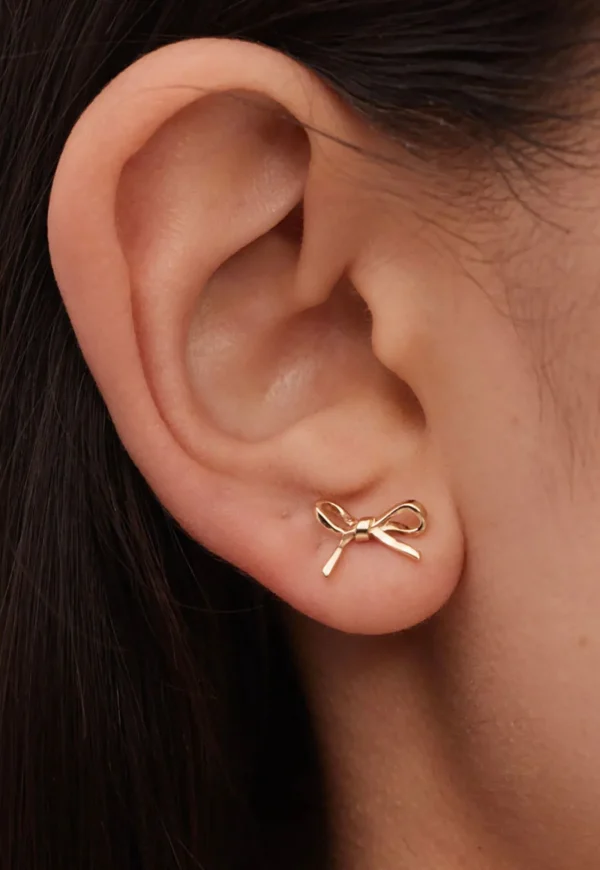 Outlet Bow Stud Earrings Small Women Jewellery | Jewellery
