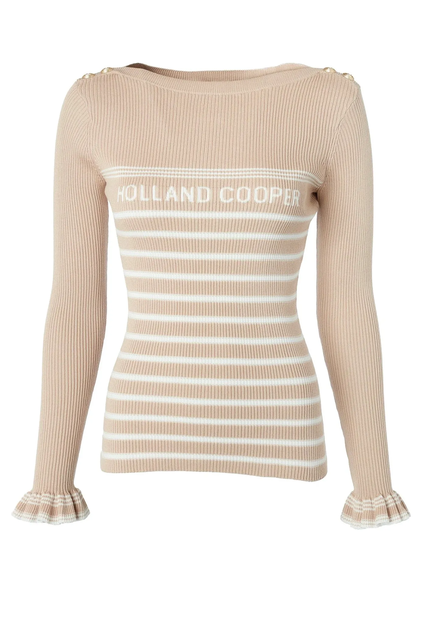 bretton_boat_neck_knit__l_4.webp Clearance Bretton Boat Neck Knit - Light Camel Women Tops & Tees