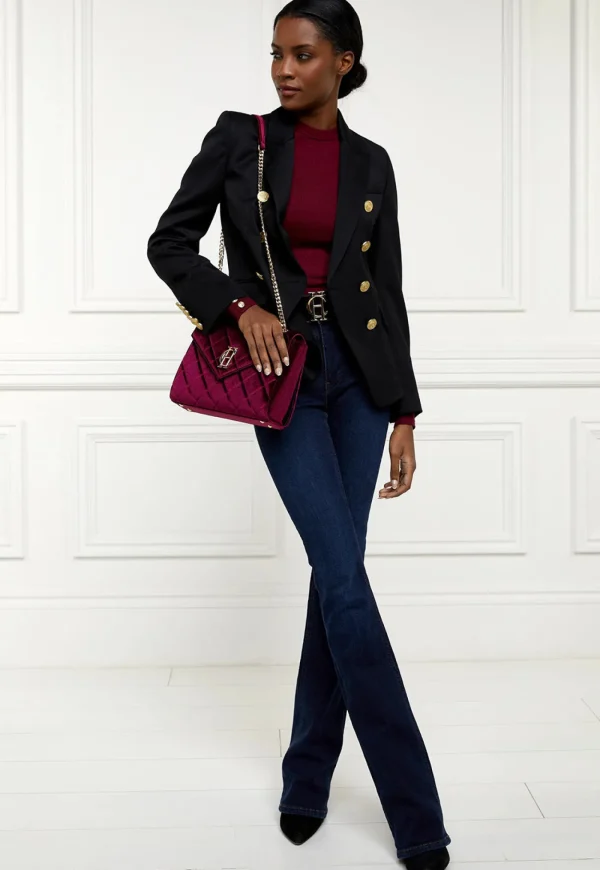 Best Buttoned Knit Crew Neck - Wine Women Tops & Tees | Knitwear