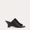 Hot Caballo Mule - Black Pleated Women Footwear | Heels