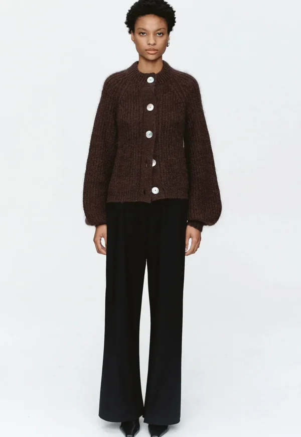 Clearance Cait Cardigan - Chocolate Women Knitwear