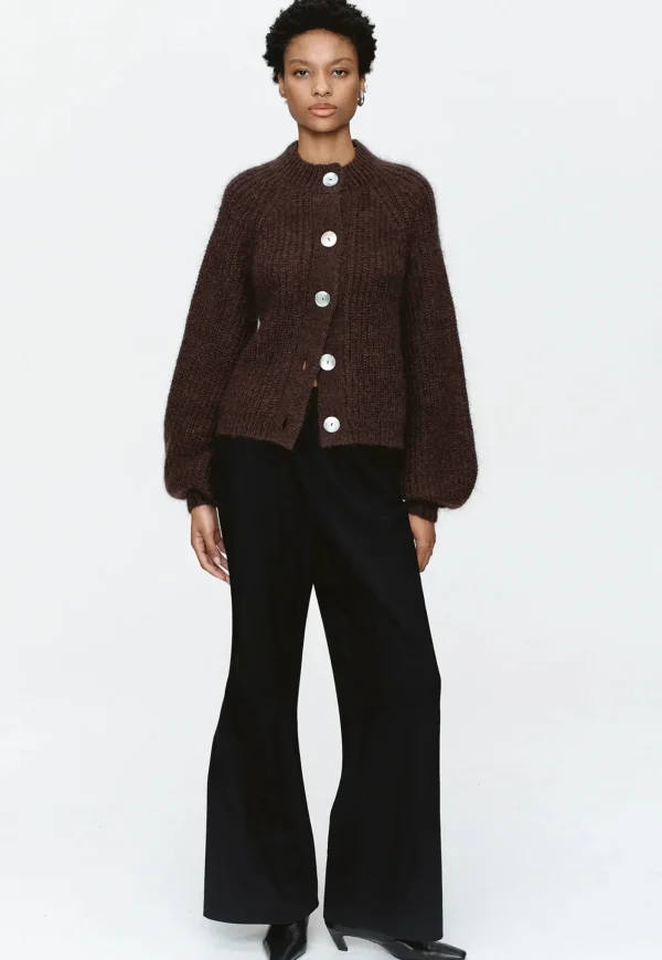 Clearance Cait Cardigan - Chocolate Women Knitwear