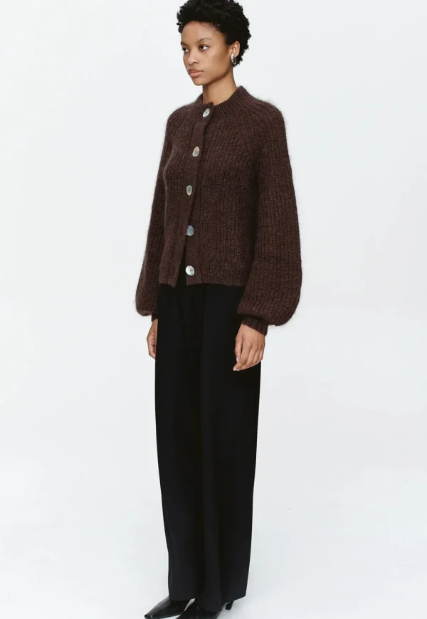 Clearance Cait Cardigan - Chocolate Women Knitwear