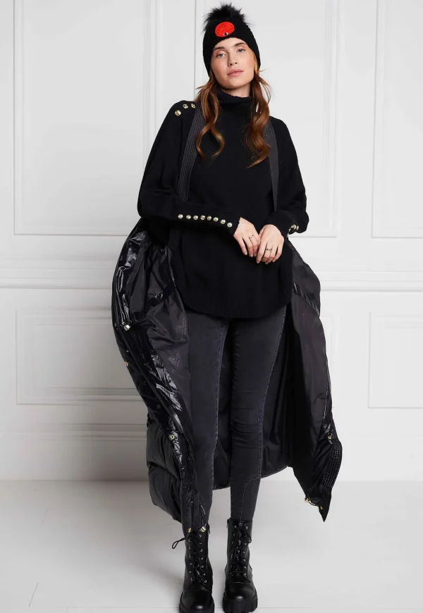 Outlet Camden Longline Coat - Black Women Coats