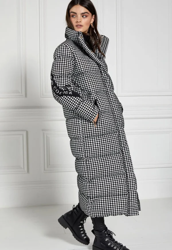 Clearance Camden Longline Coat - Houndstooth Women Coats