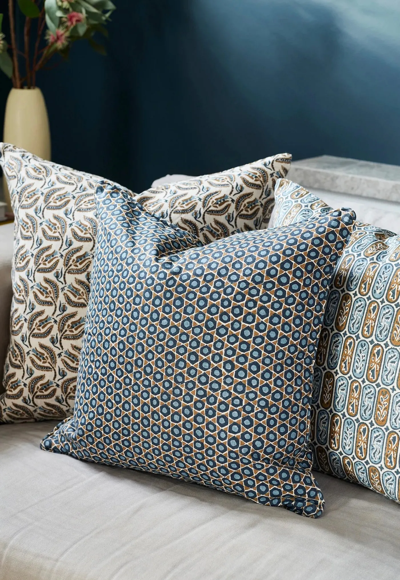 carezza_tobacco_linen_cus_3.webp New Carezza Tobacco Linen Cushion 50x50cm Cushions & Throws