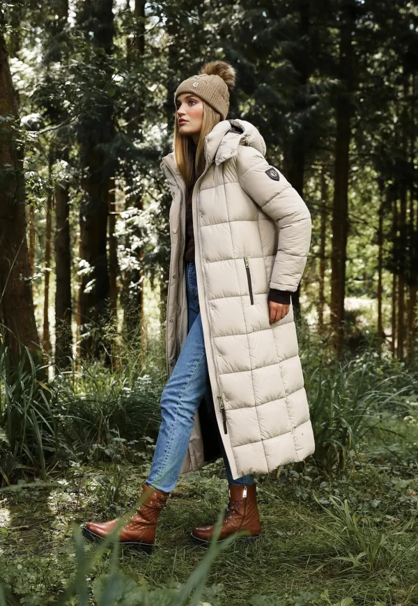 Online Carrington Longline Coat - Stone Women Coats