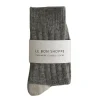 Clearance Cashmere Socks - Grey Melange Women Socks | Socks