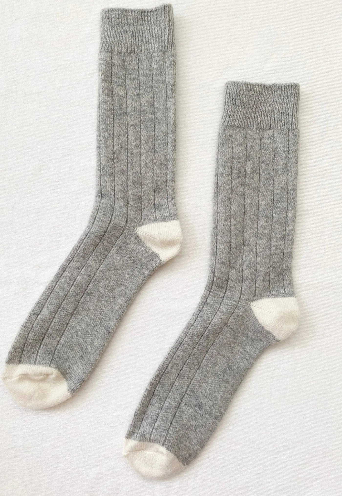 cashmere_socks__grey_mela_1.webp Clearance Cashmere Socks - Grey Melange Women Socks | Socks