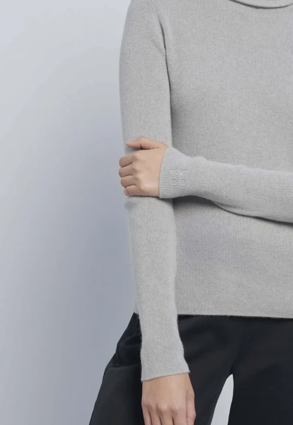 Online Cashmere Turtleneck - Grey Women Tops & Tees | Knitwear