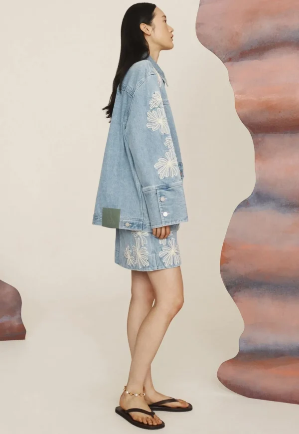 Outlet Charlene Denim Jacket - Light Wash Women Blazers & Jackets | Denim