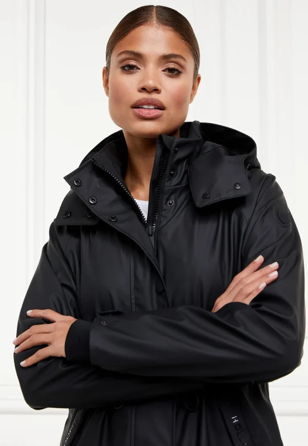 Outlet Chartwell Rain Parka - Black Women Blazers & Jackets