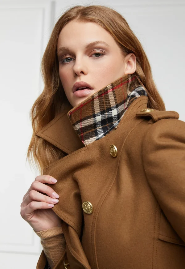 New Chelsea Trench Coat Full Length - Dark Camel Women Coats