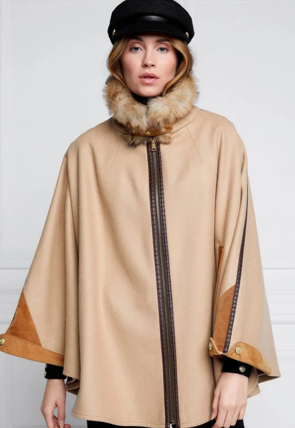 Hot Chiltern Cape - Camel Women Coats