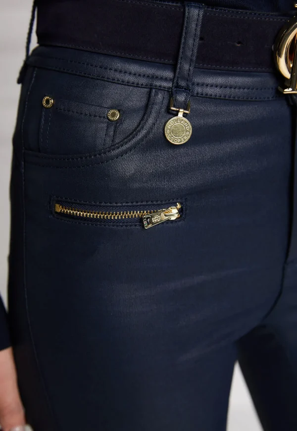 Fashion Coated Jodhpur Jean - Navy Women Denim