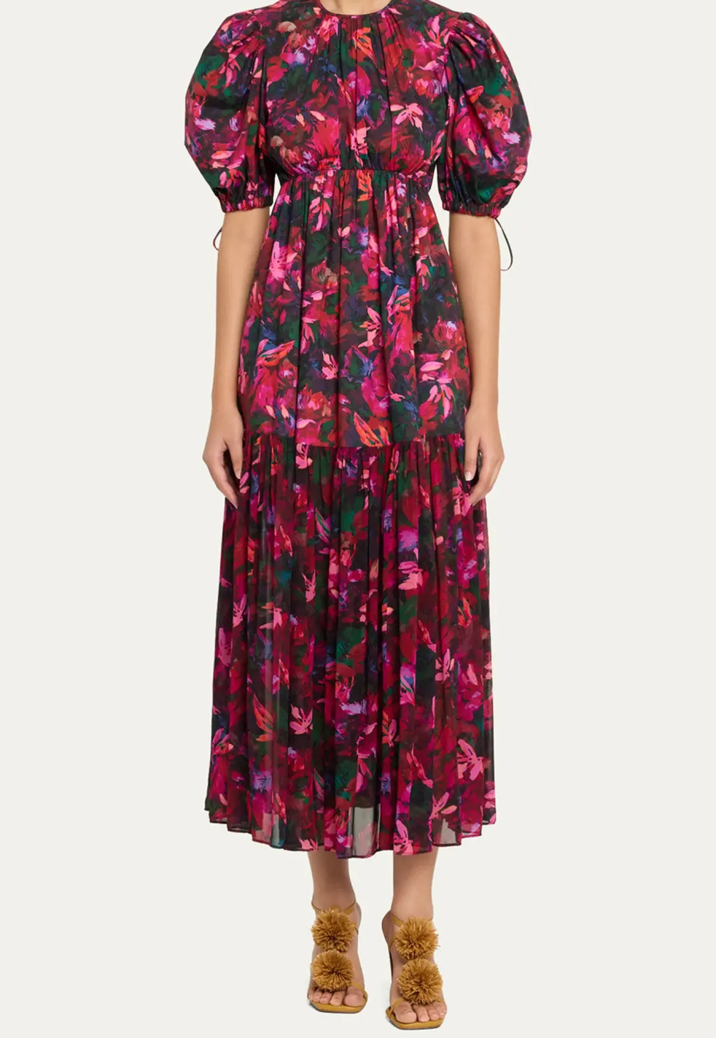 collage_dress__hibiscus_0.webp Clearance Collage Dress - Hibiscus Women Dresses