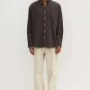 Outlet Cord Long Sleeve Shirt - Washed Graphic Tee's And Shirts