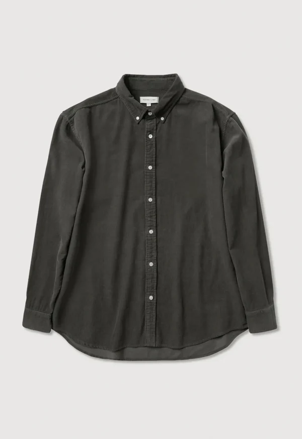 Outlet Cord Long Sleeve Shirt - Washed Graphic Tee's And Shirts