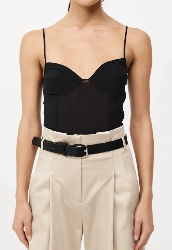 Online Cotton Paperbag Waist Trousers - Champagne Women Pants