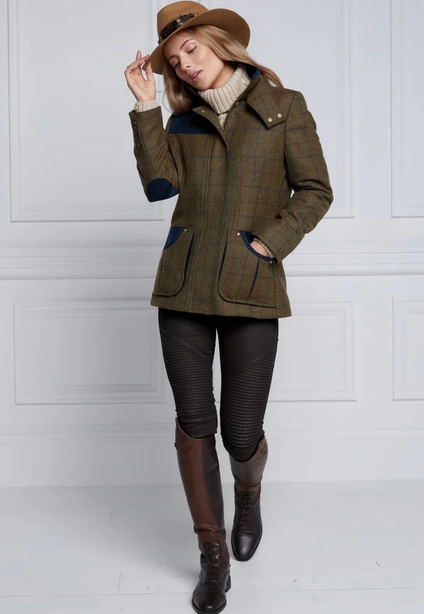 Fashion Country Classic Jacket - Glen Green Check Women Blazers & Jackets
