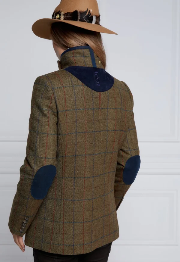 Fashion Country Classic Jacket - Glen Green Check Women Blazers & Jackets