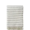 Fashion Craft Lambswool Throw - White/Cork Cushions & Throws