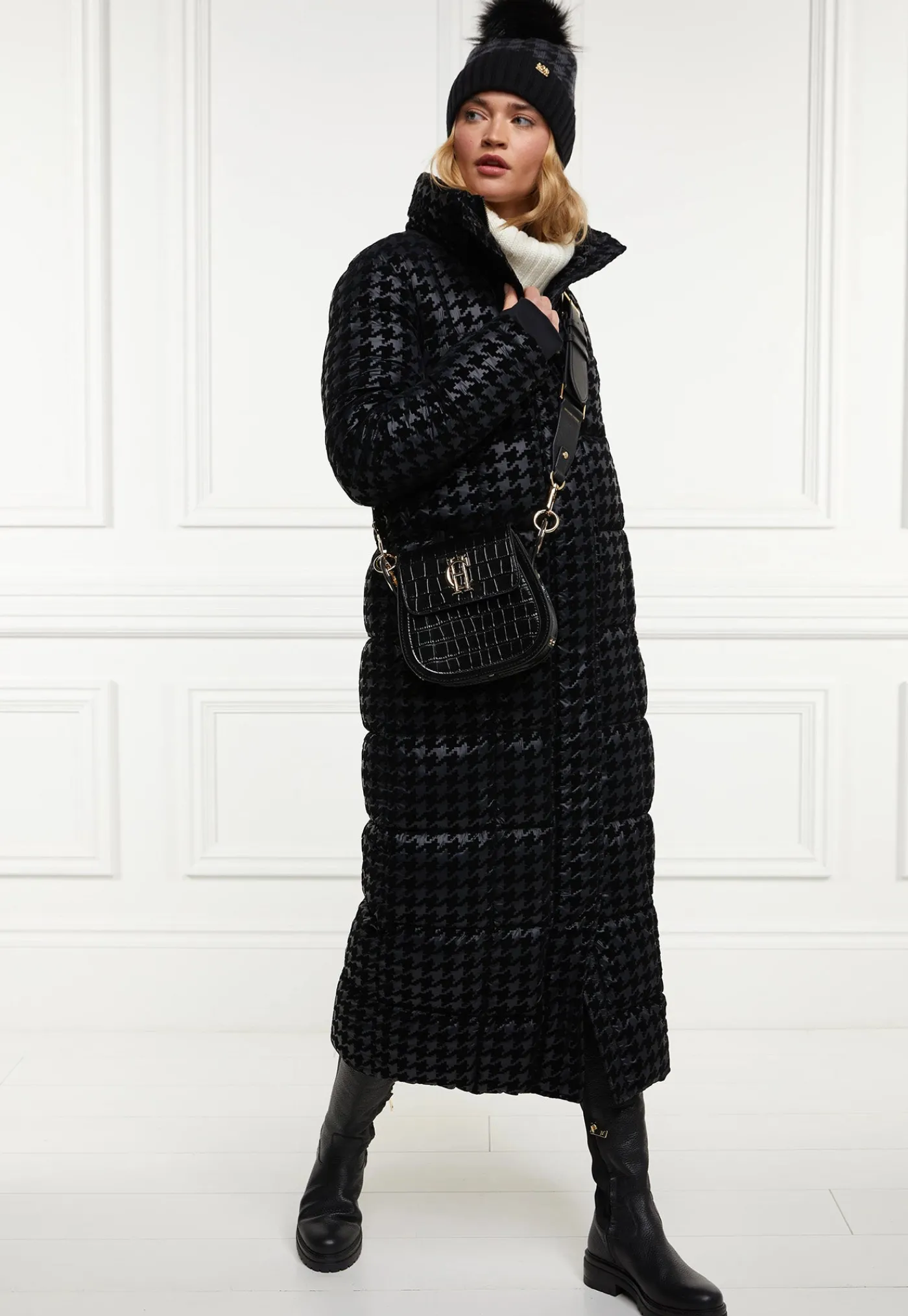 crawford_longline_coat__m_1.webp Discount Crawford Longline Coat - Mono Houndstooth Women Coats