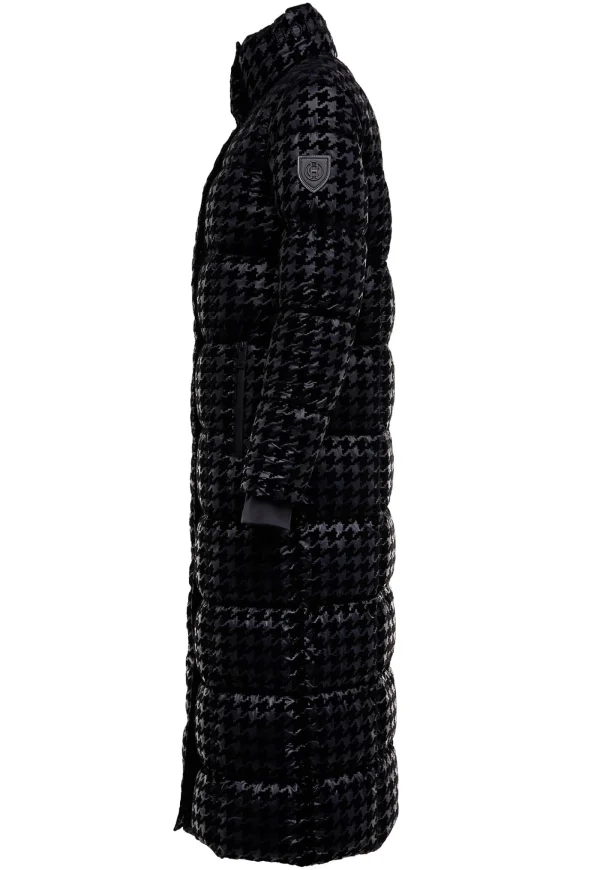 Discount Crawford Longline Coat - Mono Houndstooth Women Coats