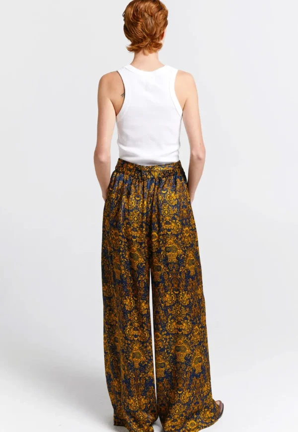 Best Curio Palazzo Pants - Navy/Antique Gold Women Pants