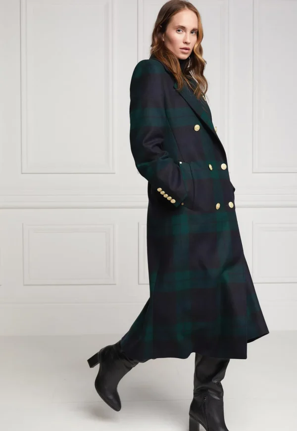 Online Double Breasted Coat - Blackwatch Women Coats