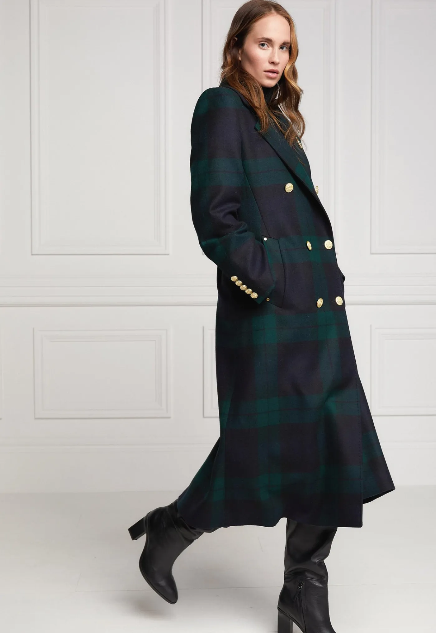 double_breasted_coat__bla_1.webp Online Double Breasted Coat - Blackwatch Women Coats